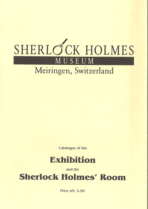Sherlock Exhibition museum catalogue